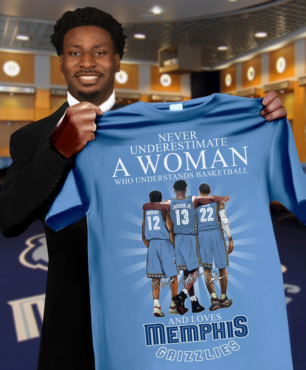 Never Underestimate A Woman Understands Basketball And Loves Memphis Grizzlies Shirt Fan Merch Oregontrailrvpk Shirt