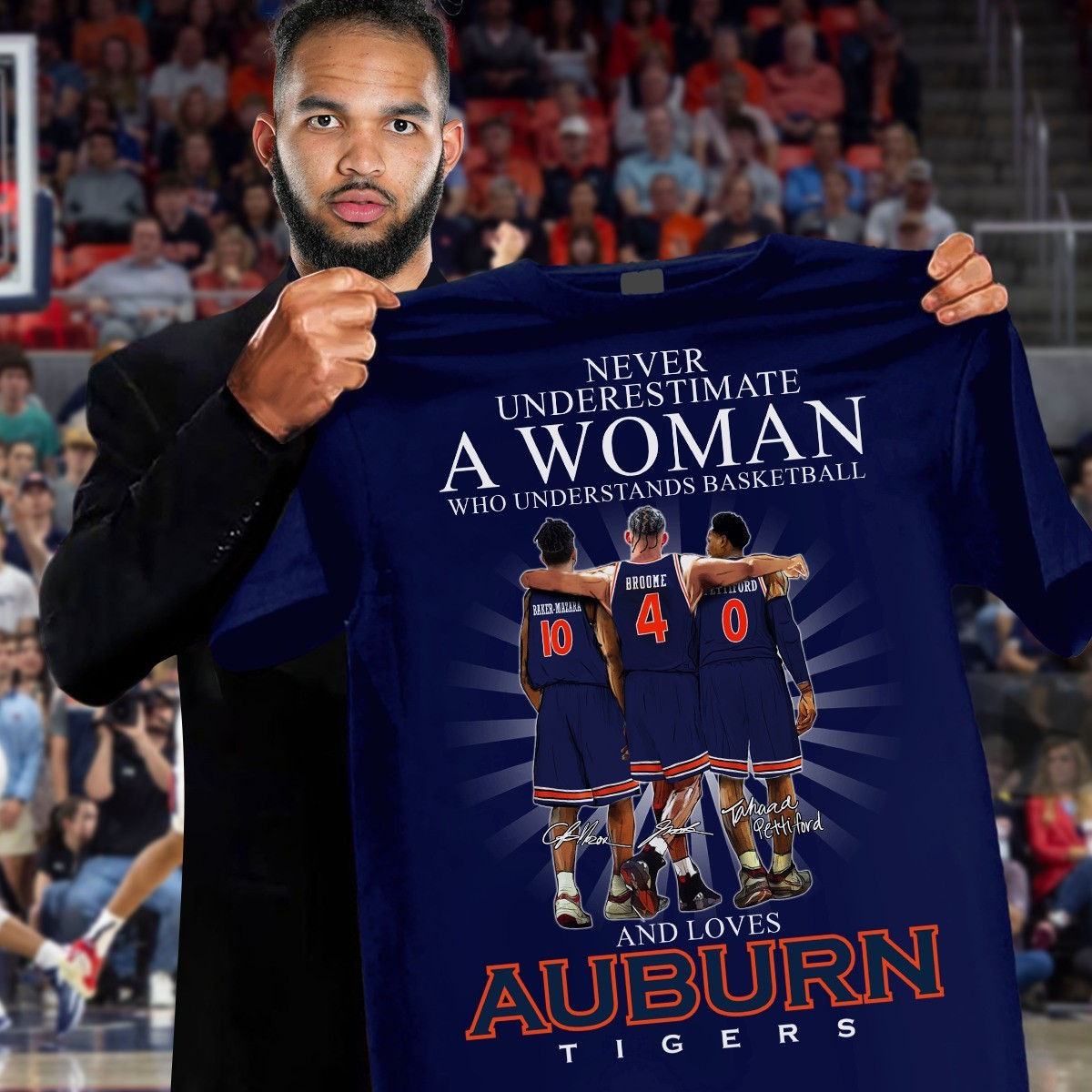 Never Underestimate A Woman Who Loves Auburn Tigers Shirt Basketball For Her Oregontrailrvpk Shirt