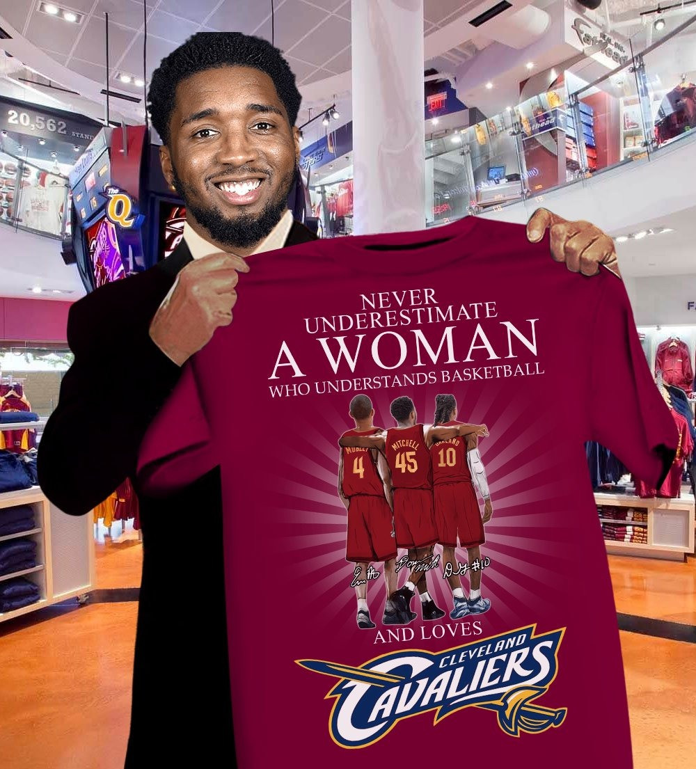 Never Underestimate A Woman Who Loves Cleveland Cavaliers Shirt Basketball Gifts For Her Oregontrailrvpk Shirt