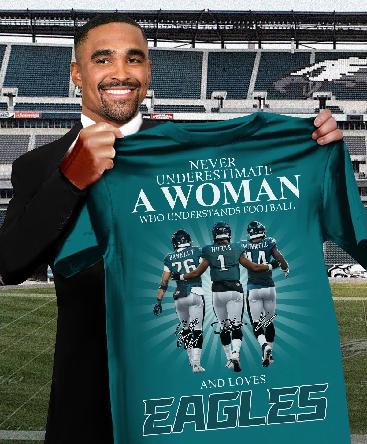Never Underestimate A Woman Who Loves Eagles Shirt Philadelphia Eagles Gifts For Her Oregontrailrvpk Shirt