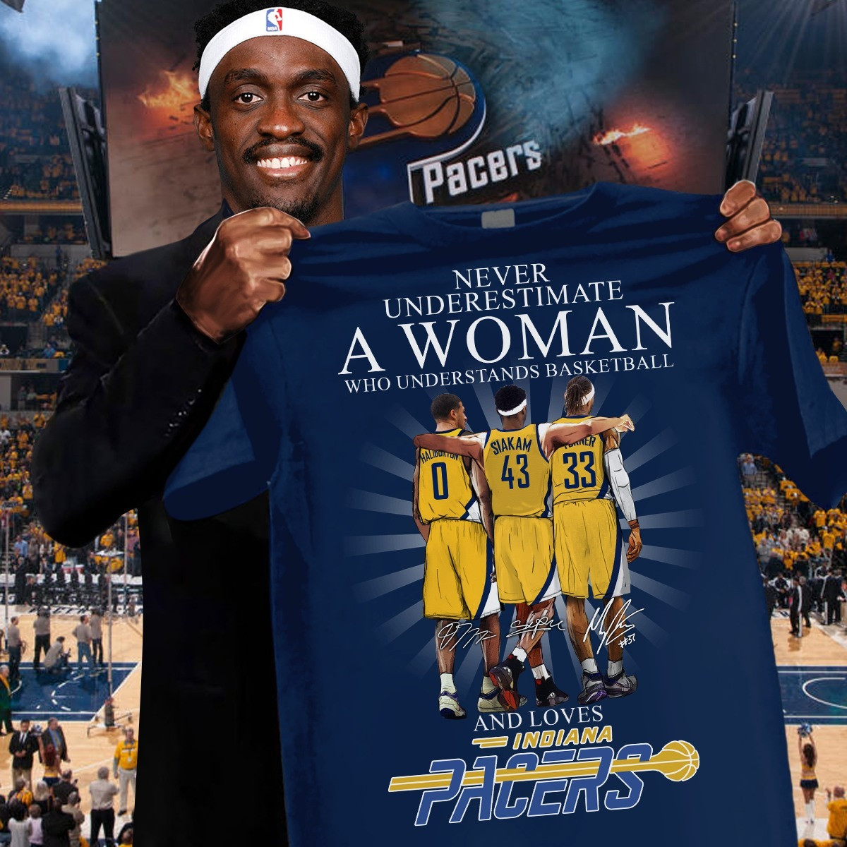 Never Underestimate A Woman Who Loves Indiana Pacers Shirt Basketball Gifts For Her Oregontrailrvpk Shirt