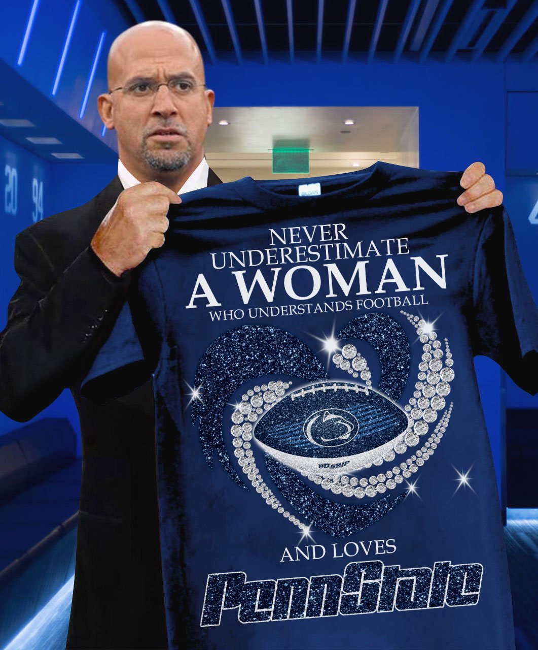 Never Underestimate A Woman Who Understands Football And Loves Penn State Gifts For Her Oregontrailrvpk Shirt