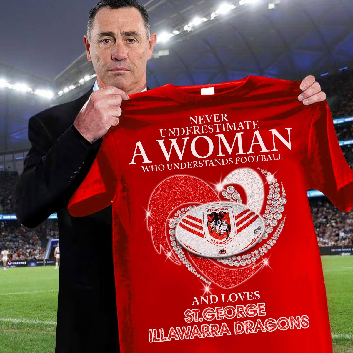 Never Underestimate A Woman Who Understands Football St. George Illawarra Dragons Shirt Fans Gift Oregontrailrvpk Shirt