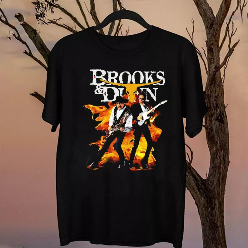 New Brooks And Dunn Tour T-Shirt Oregontrailrvpk Shirt