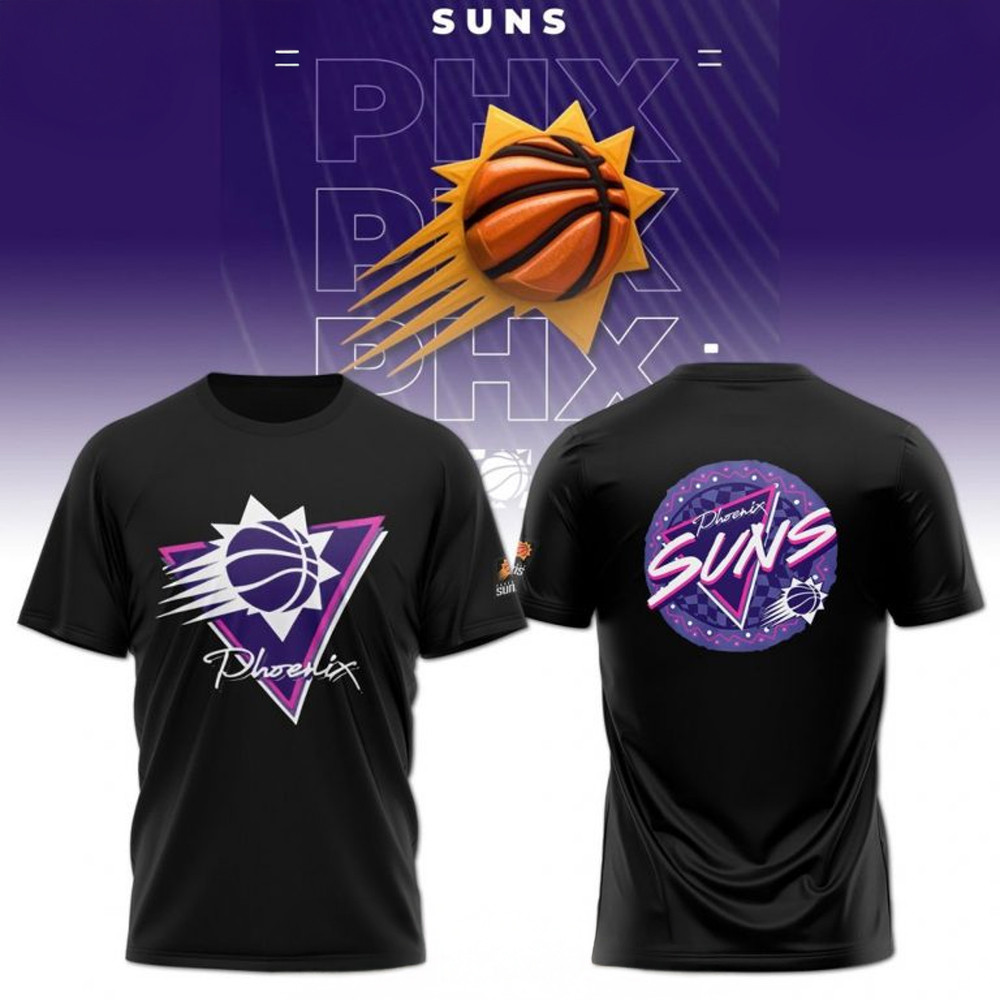 New Era Purple Phoenix Suns Glow in the Dark T-Shirt Oregontrailrvpk Shirt