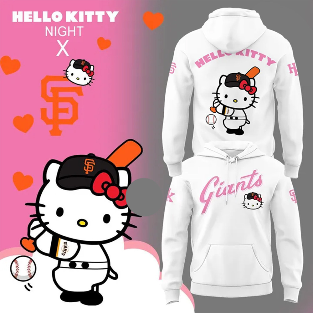 New Hello Kitty Night x Giant 2025 Hoodie Special Birthday Gifts For Mom