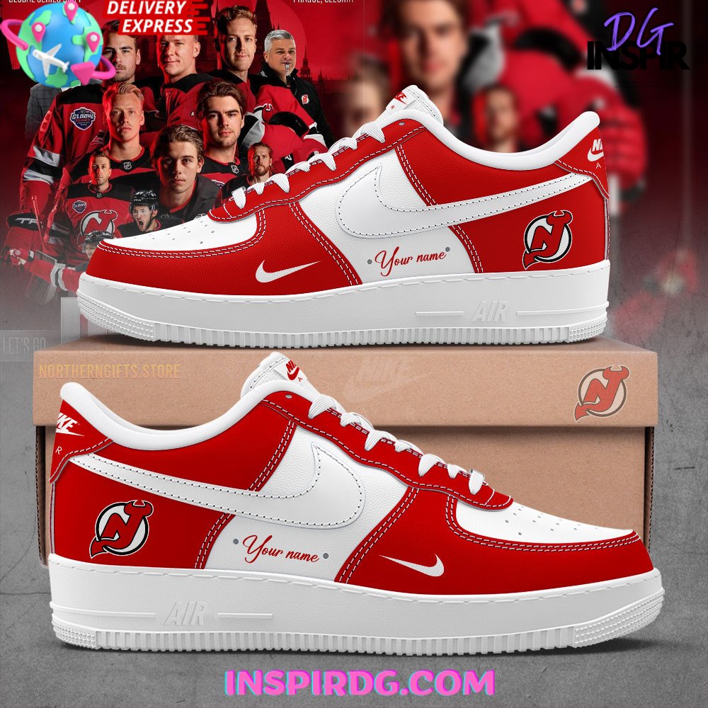 New Jersey Devils Hockey Custom Air Force 1