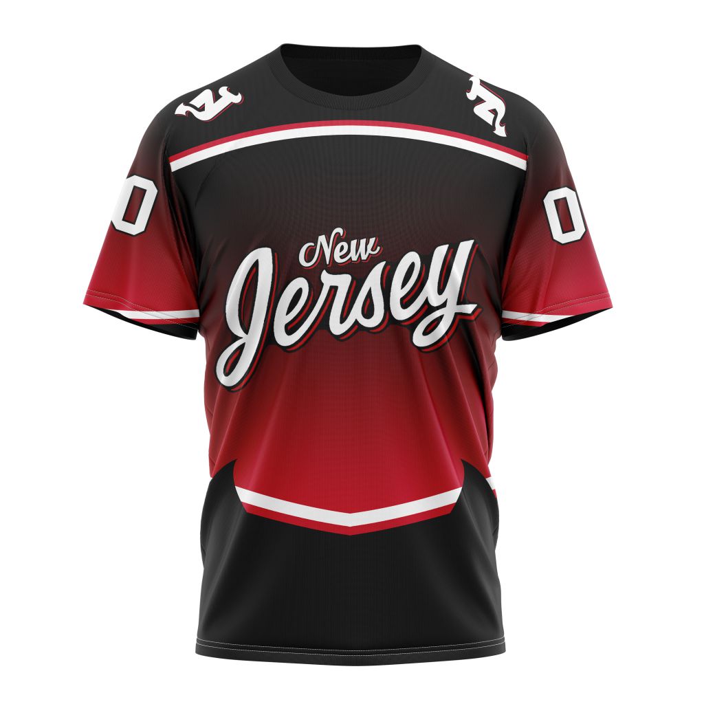 New Jersey Devils New Gradient Series Concept Personalized Name And Number T-Shirt Oregontrailrvpk Shirt