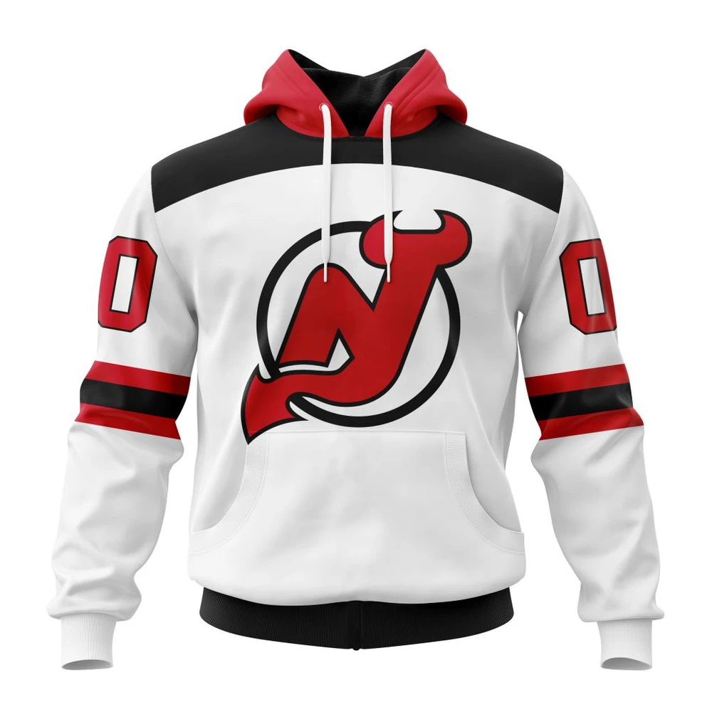 New Jersey Devils Personalized Away Kits All Over Print Hoodie Style 49907