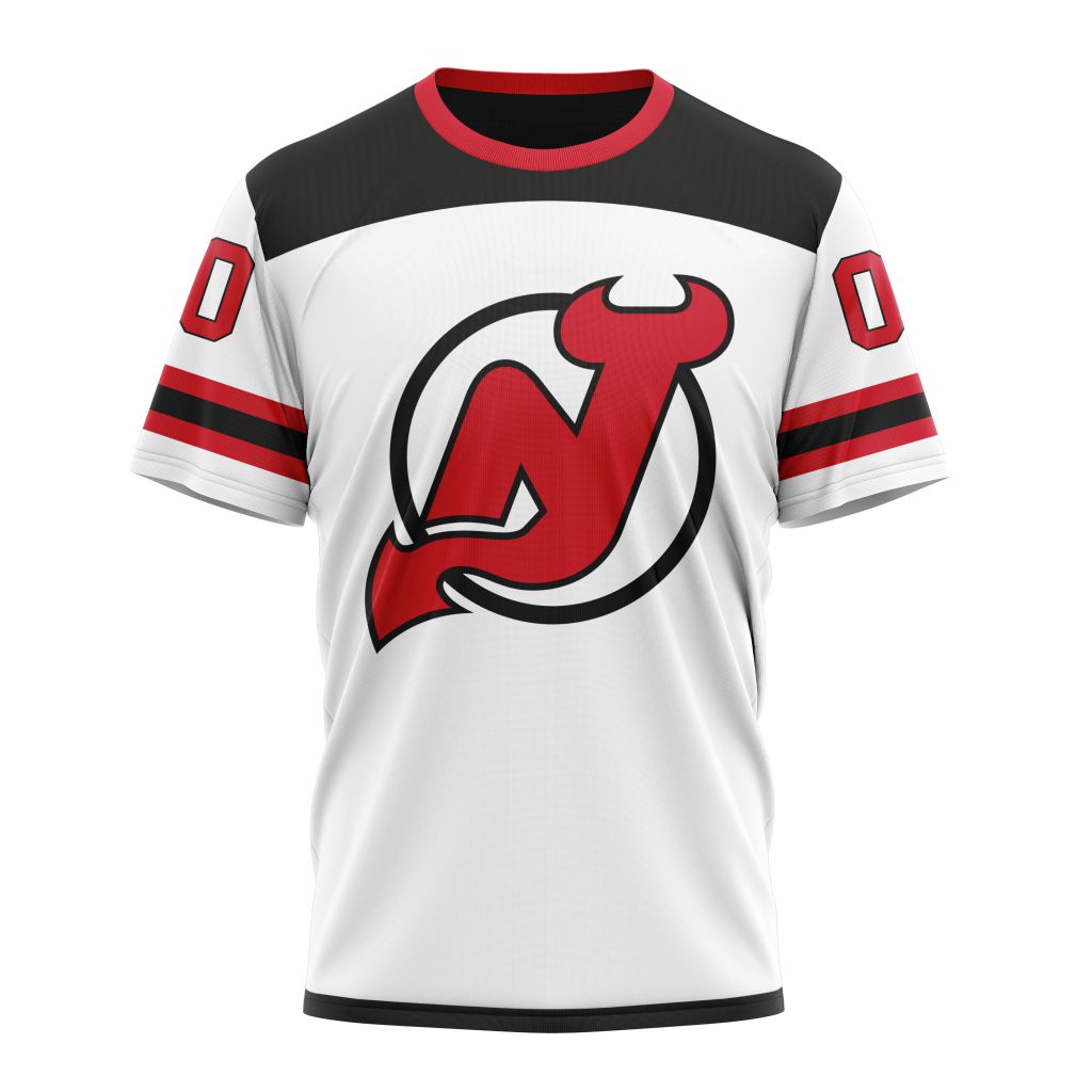 New Jersey Devils Personalized Away Kits Personalized Name And Number T-Shirt Oregontrailrvpk Shirt