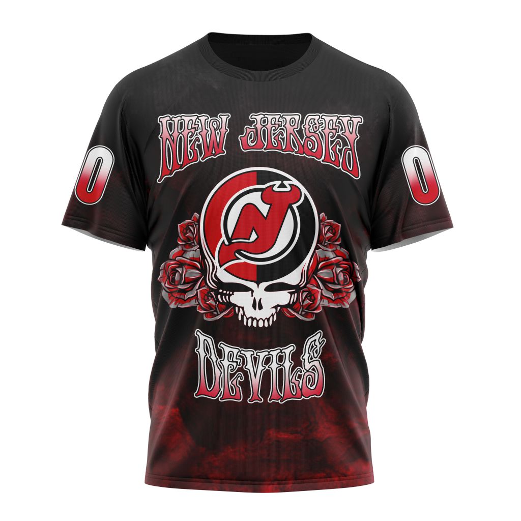 New Jersey Devils Personalized Grateful Dead Design 01 Personalized Name And Number T-Shirt Oregontrailrvpk Shirt