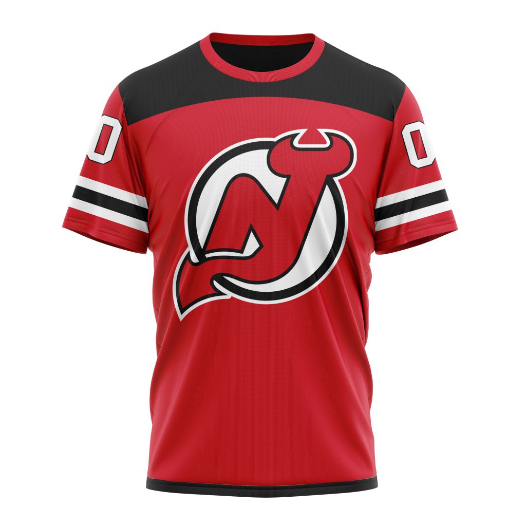 New Jersey Devils Personalized Home Kits Personalized Name And Number T-Shirt Oregontrailrvpk Shirt