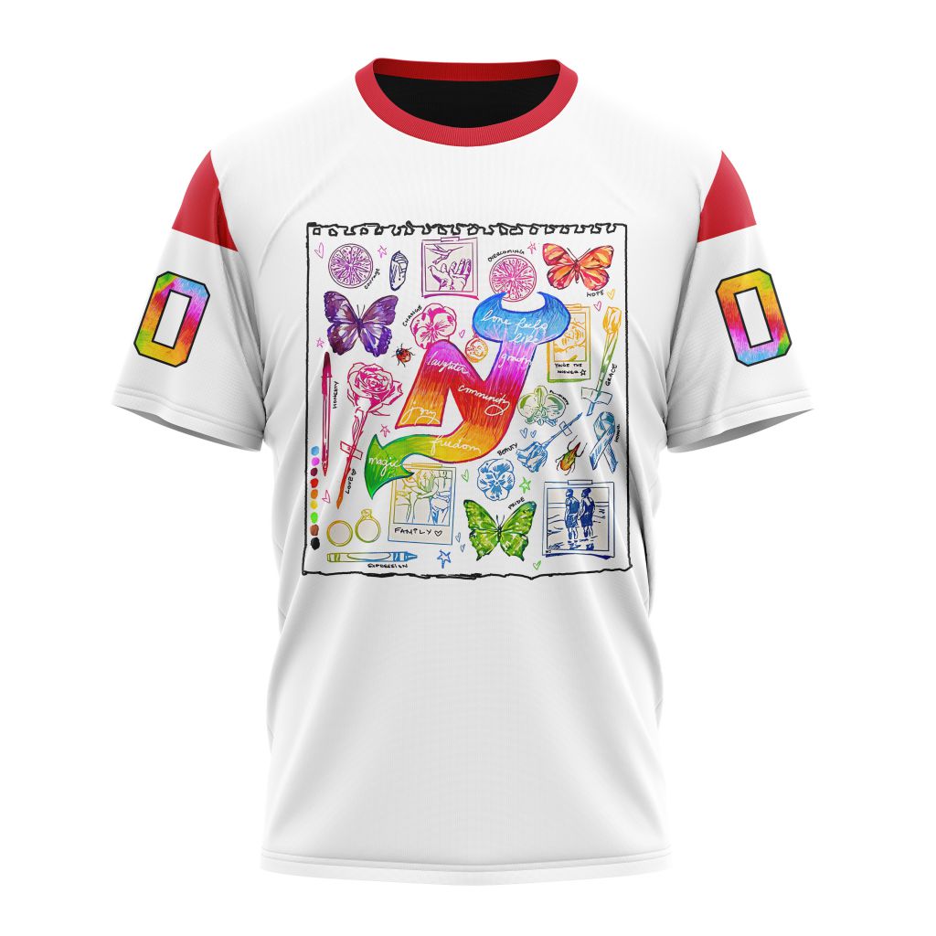 New Jersey Devils Personalized Pride Design Personalized Name And Number T-Shirt Oregontrailrvpk Shirt