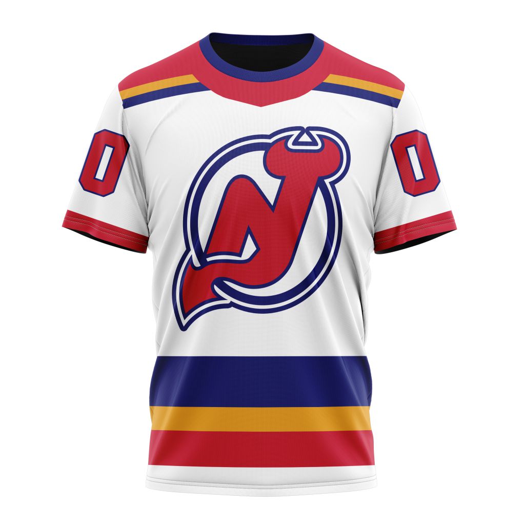 New Jersey Devils Reverse Retro Kits 2022 Personalized Name And Number T-Shirt Oregontrailrvpk Shirt