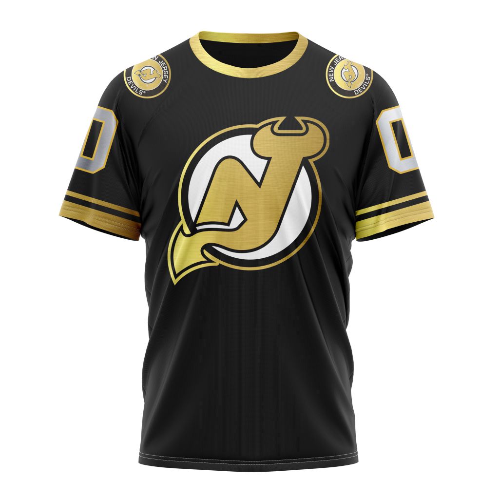 New Jersey Devils Special Black And Gold Design 01 Personalized Name And Number T-Shirt Oregontrailrvpk Shirt