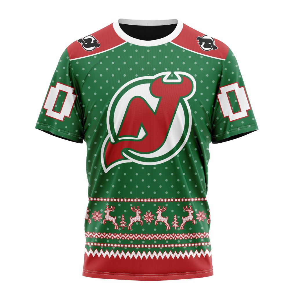 New Jersey Devils Special Christmas Apparel Personalized Name And Number T-Shirt Oregontrailrvpk Shirt