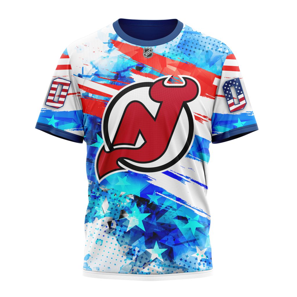 New Jersey Devils Special Concept For Independence Day Personalized Name And Number T-Shirt Oregontrailrvpk Shirt