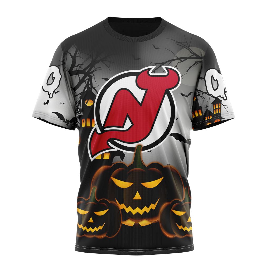 New Jersey Devils Special Design For Halloween Personalized Name And Number T-Shirt Oregontrailrvpk Shirt