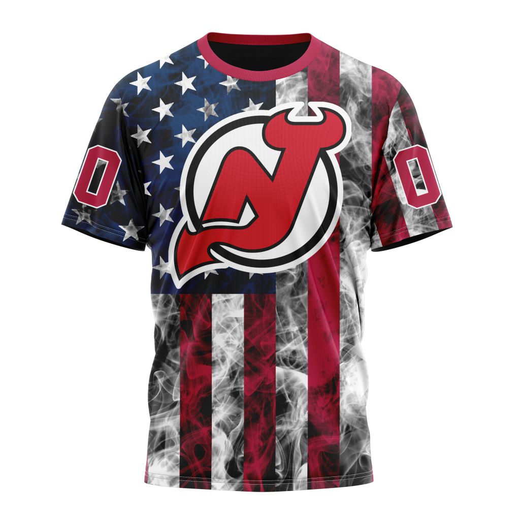 New Jersey Devils Special Design For Independence Day The Fourth Of July 01 Personalized Name And Number T-Shirt Oregontrailrvpk Shirt