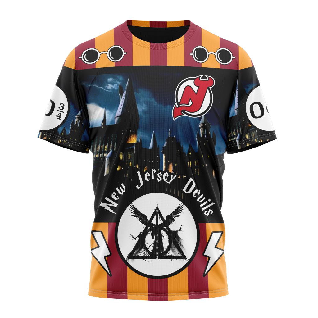 New Jersey Devils Special Design With Harry Potter Theme Personalized Name And Number T-Shirt Oregontrailrvpk Shirt