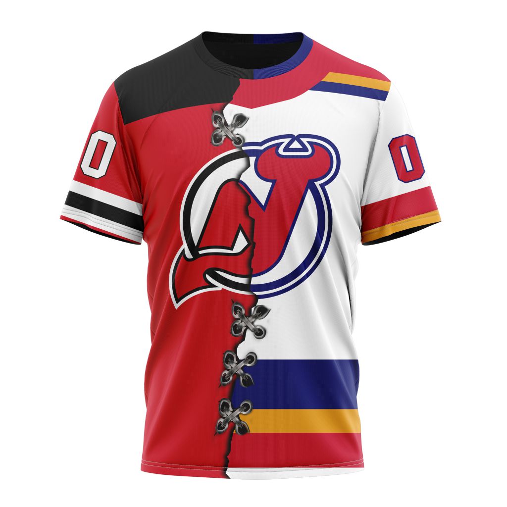New Jersey Devils Special Home Mix Reverse Retro Personalized Kits Personalized Name And Number T-Shirt Oregontrailrvpk Shirt