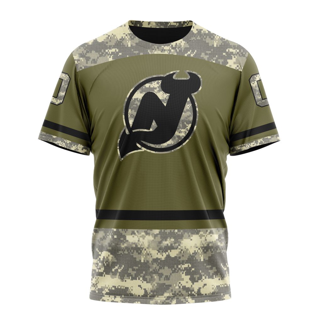New Jersey Devils Special Military Appreciation Design 04 Personalized Name And Number T-Shirt Oregontrailrvpk Shirt