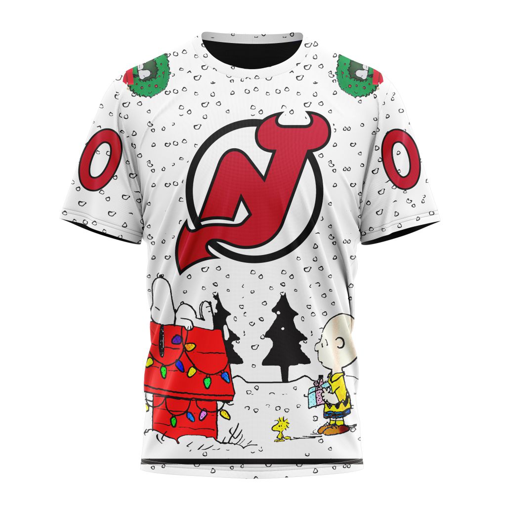 New Jersey Devils Special Peanuts Design Personalized Name And Number T-Shirt Oregontrailrvpk Shirt
