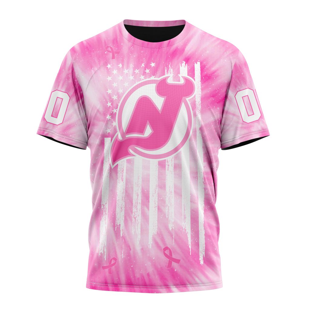 New Jersey Devils Special Pink Tie-Dye Personalized Name And Number T-Shirt Oregontrailrvpk Shirt