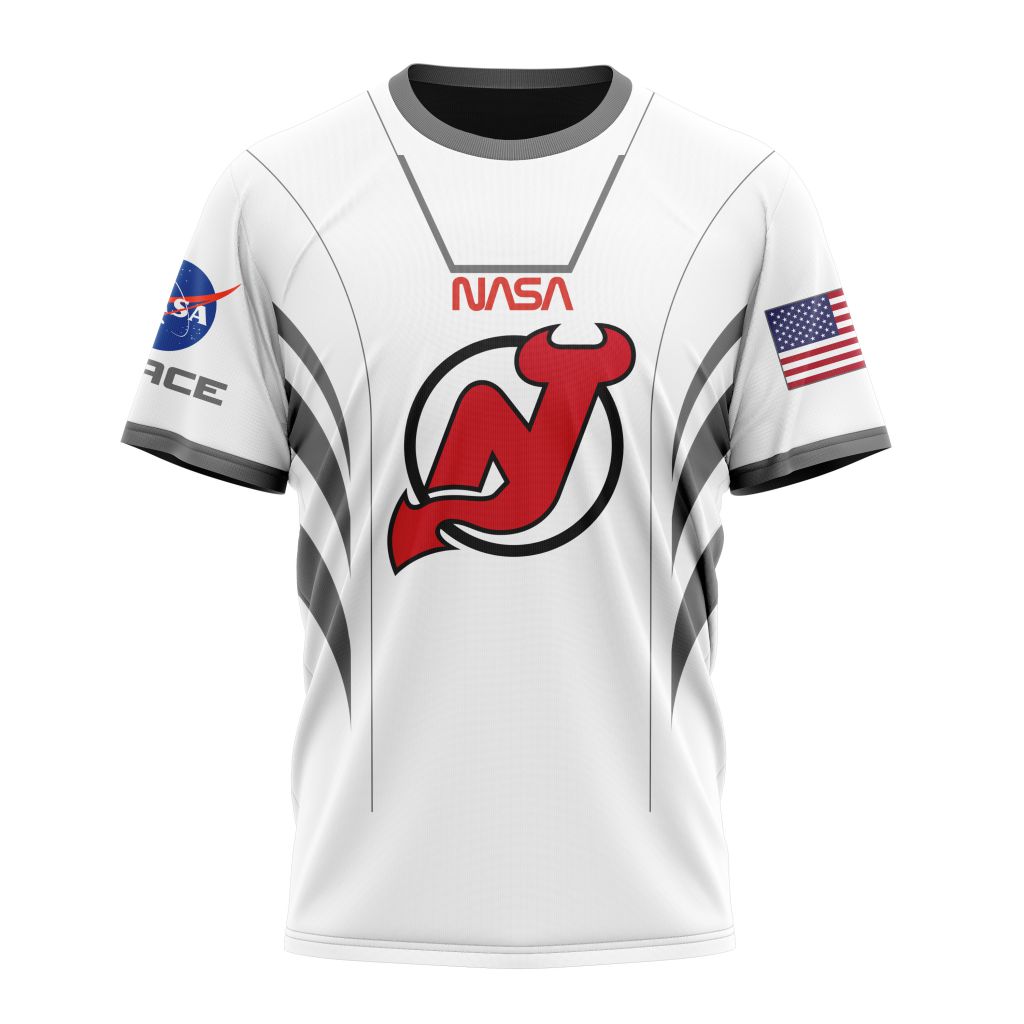 New Jersey Devils Special Space Force NASA Astronaut Design Personalized Name And Number T-Shirt Oregontrailrvpk Shirt