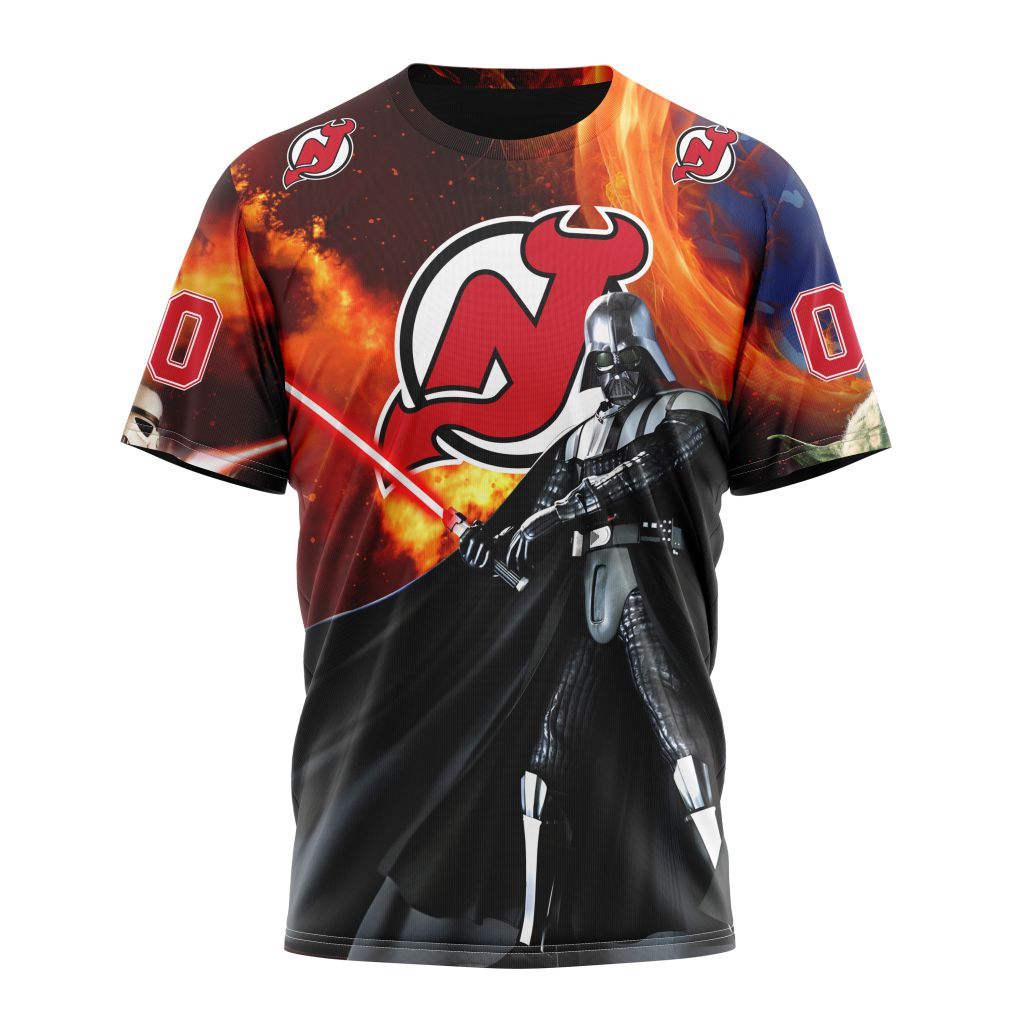 New Jersey Devils Specialized Design X Star War Personalized Name And Number T-Shirt Oregontrailrvpk Shirt