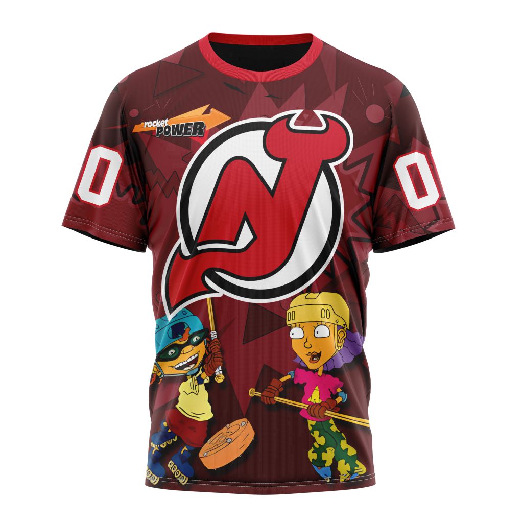 New Jersey Devils Specialized For Rocket Power Personalized Name And Number T-Shirt Oregontrailrvpk Shirt
