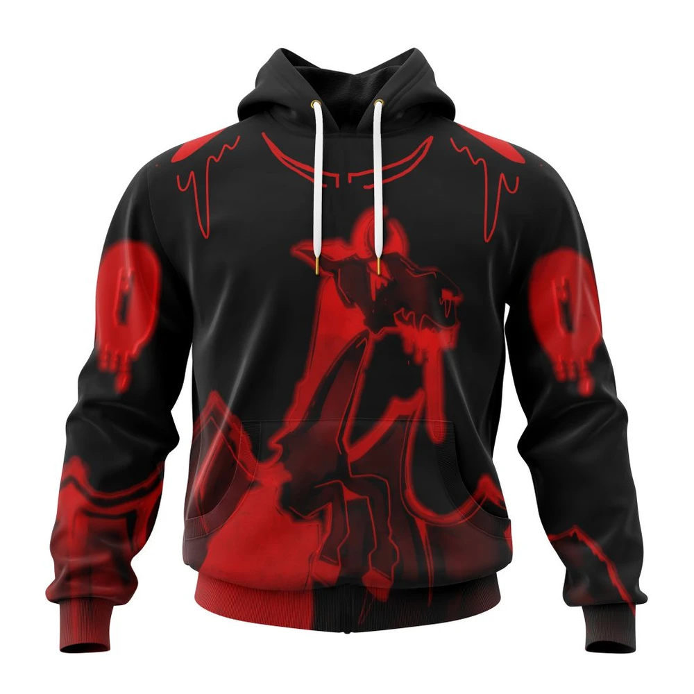 New Jersey Devils Specialized Jersey For Halloween Night All Over Print Hoodie Style 80035