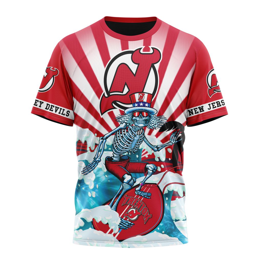 New Jersey Devils Specialized Kits For The Grateful Dead Personalized Name And Number T-Shirt Oregontrailrvpk Shirt