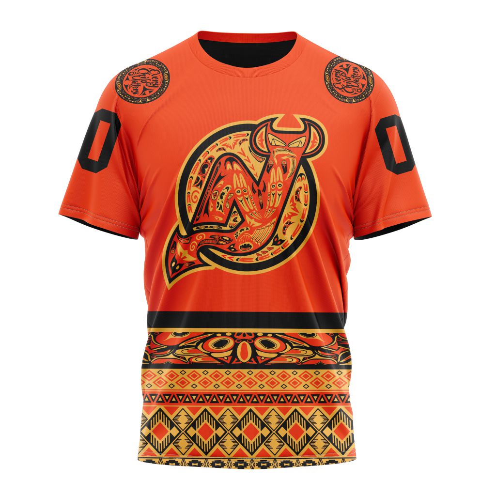 New Jersey Devils Specialized National Day For Truth And Reconciliation Personalized Name And Number T-Shirt Oregontrailrvpk Shirt
