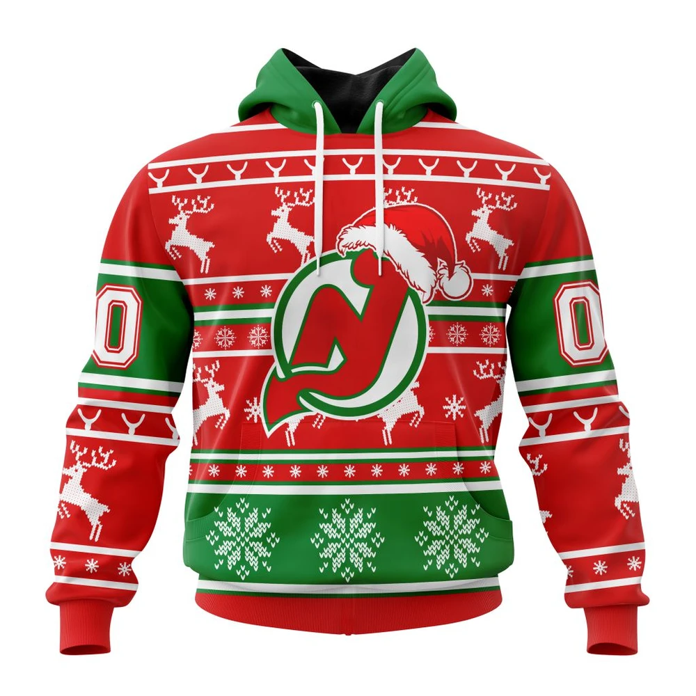 New Jersey Devils Specialized Unisex Christmas Is Coming All Over Print Hoodie Style 60102