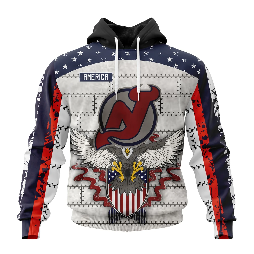 New Jersey Devils Specialized Unisex In Us Concepts All Over Print Hoodie Style 54902