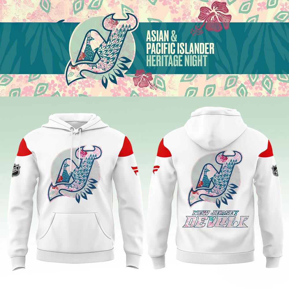 New Jersey Devils x Asian And Pacific Islander Heritage Night Hoodie Ice Hockey