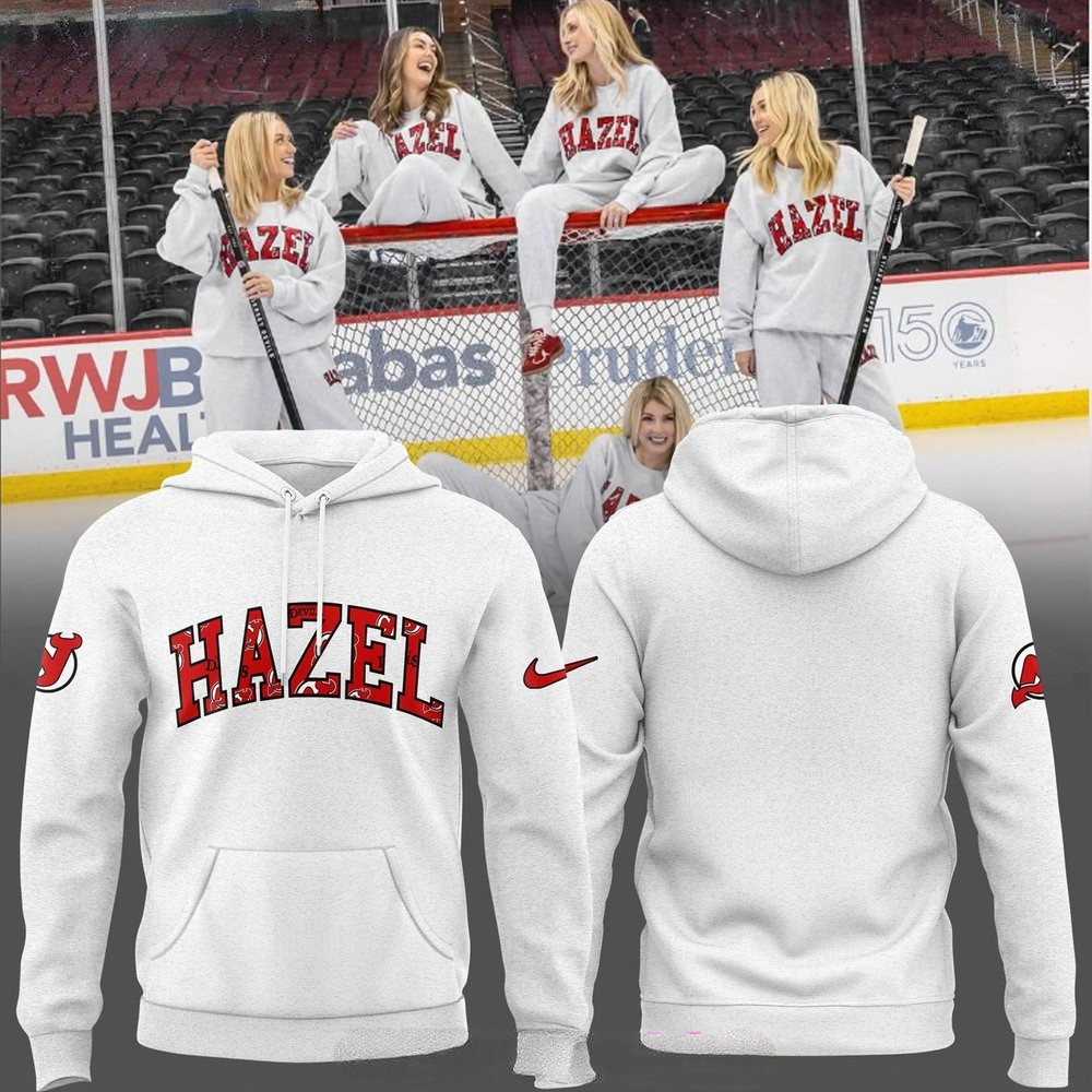 New Jersey Devils x Hazel Hoodie Presents For Hockey Lovers