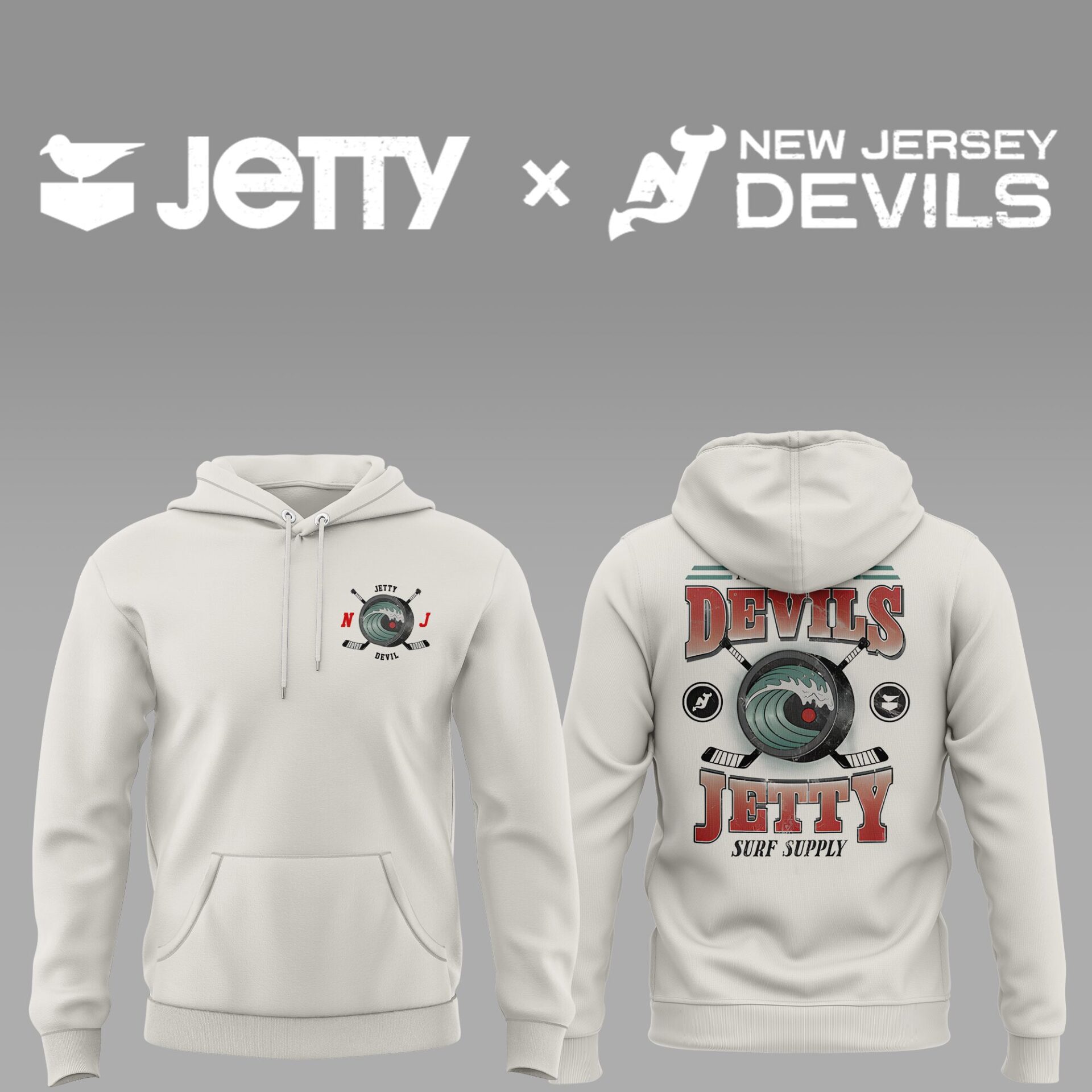 New Jersey Devils x Jetty Hoodie Gifts For Hockey Player