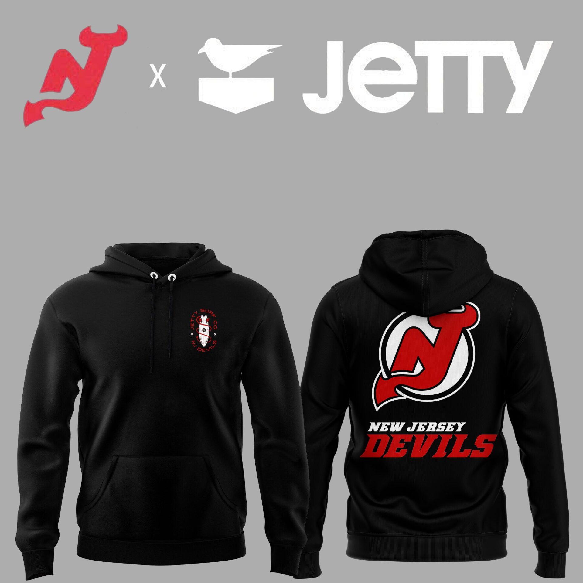 New Jersey Devils x Jetty Hoodie Presents For Hockey Player