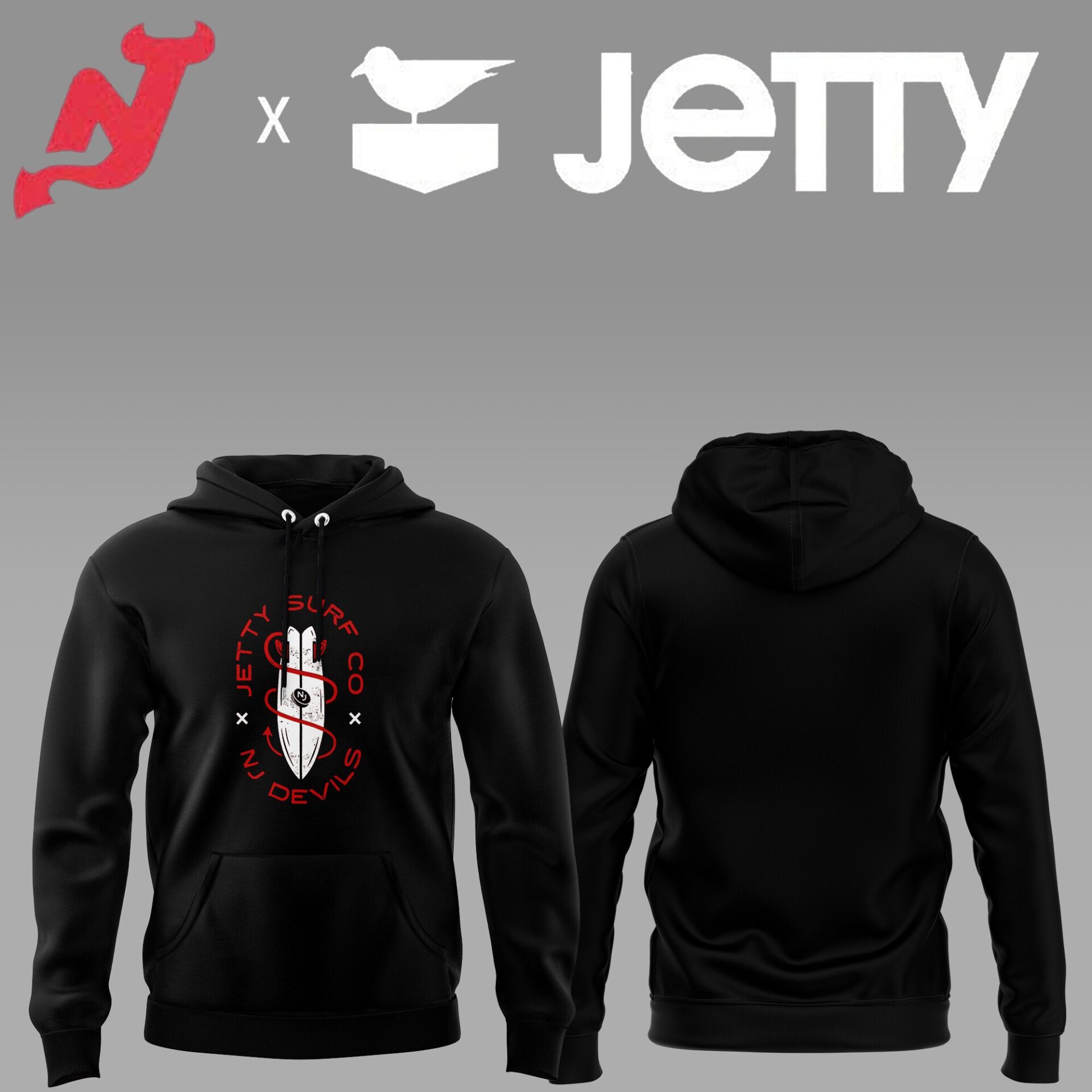 New Jersey Devils x Jetty Hoodie Senior Hockey Player Gifts