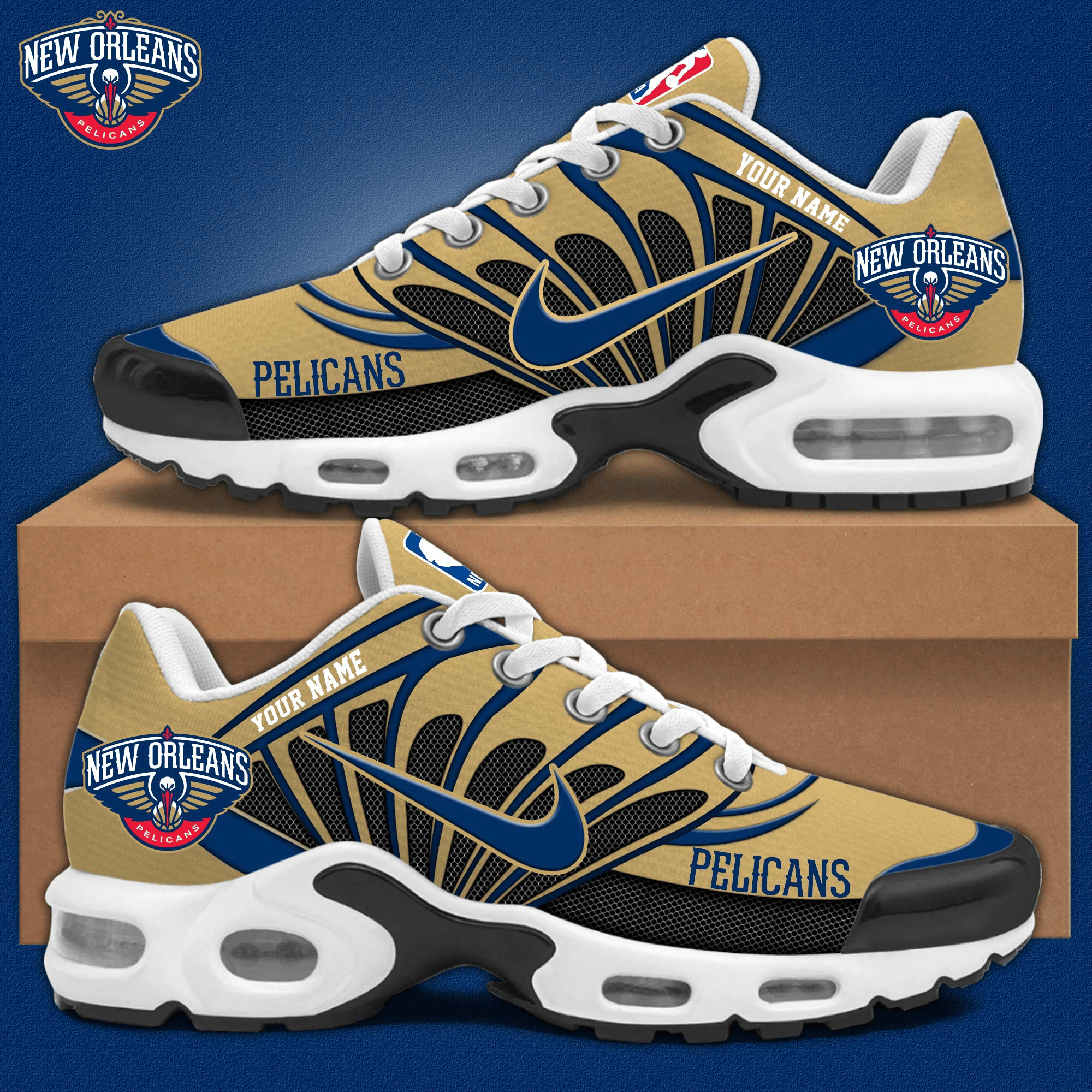New Orleans Pelicans Air Max Plus Shoes Sneakers For Men And Women