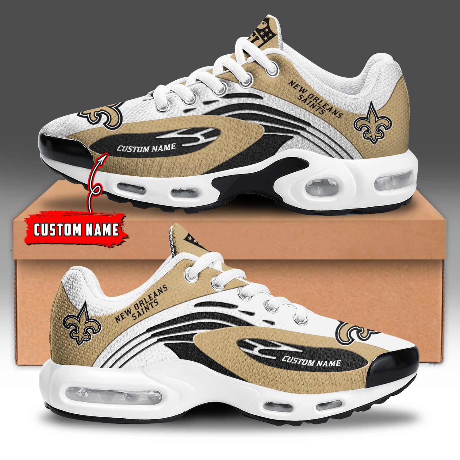 New Orleans Saints Air Max Plus Shoes Sneakers For Men And Women