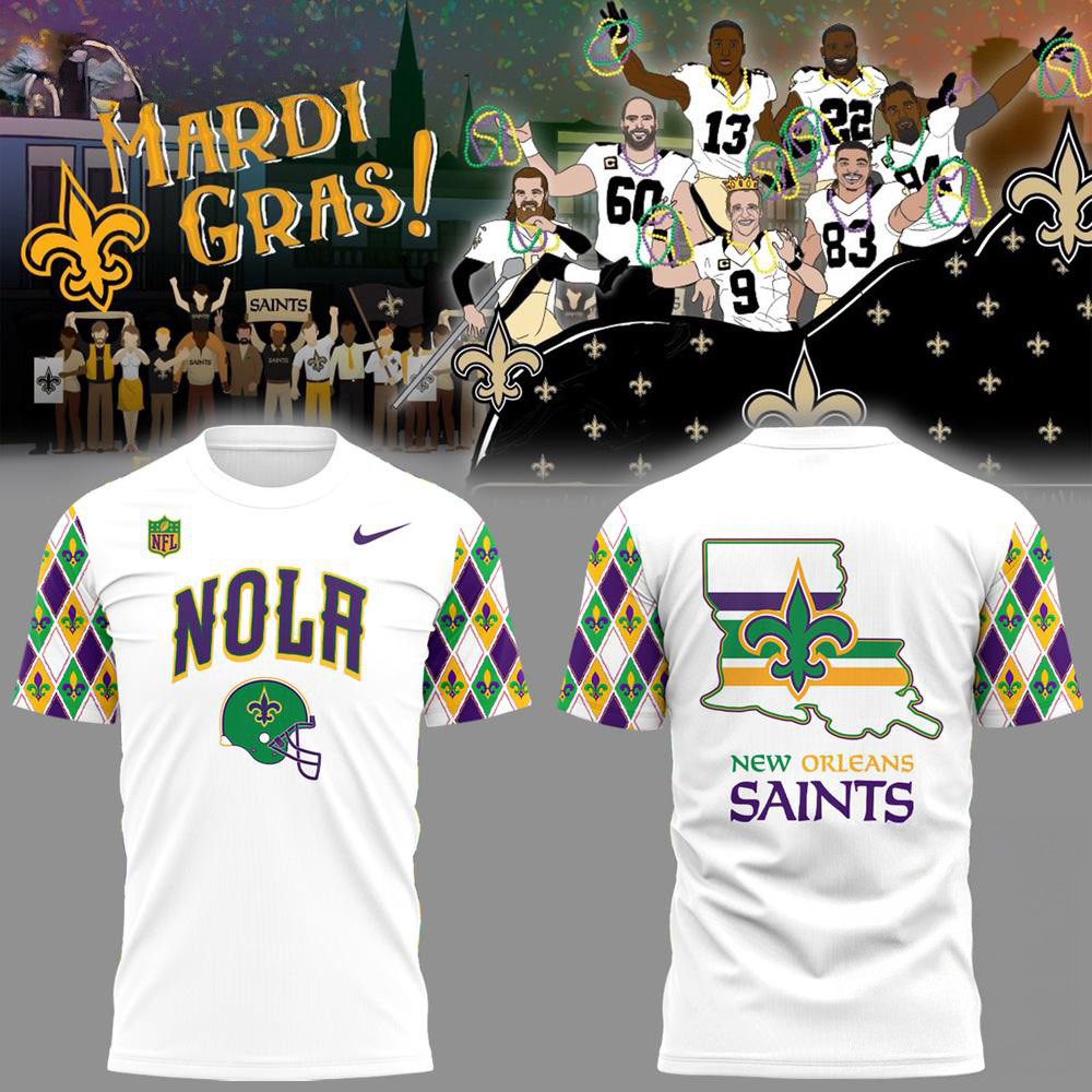 New Orleans Saints NFL 2025 Limited Mardi Gras 2025 Shirt Oregontrailrvpk Shirt