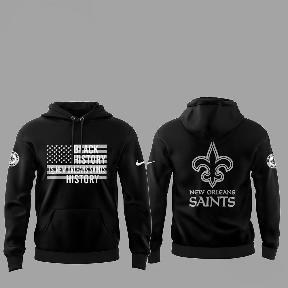 New Orleans Saints NFL Limited Celebrate Black History Month 2025 Hoodie Gifts For Football Fan
