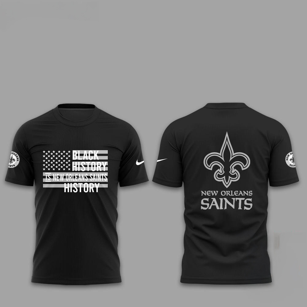 New Orleans Saints NFL Limited Celebrate Black History Month 2025 Shirt Gifts For Football Fan Oregontrailrvpk Shirt