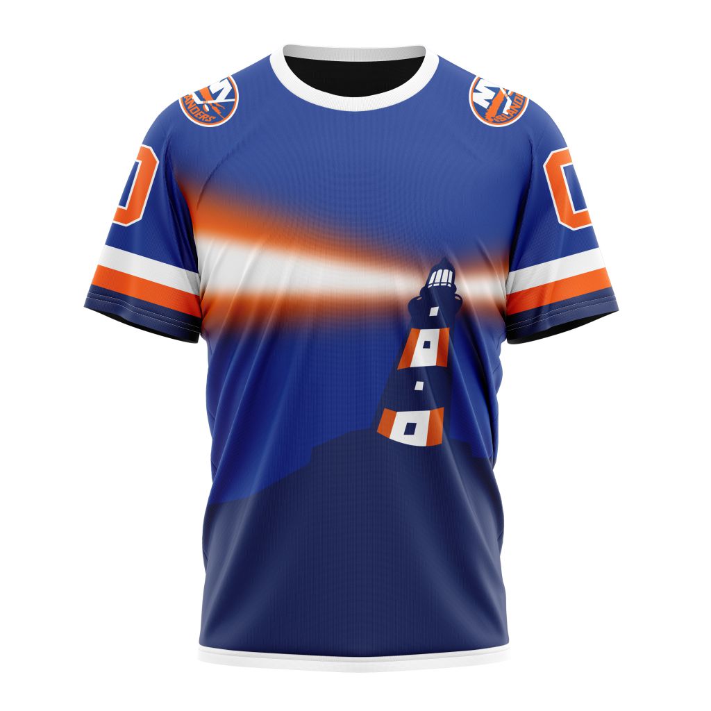 New York Islanders New Gradient Series Concept Personalized Name And Number T-Shirt Oregontrailrvpk Shirt