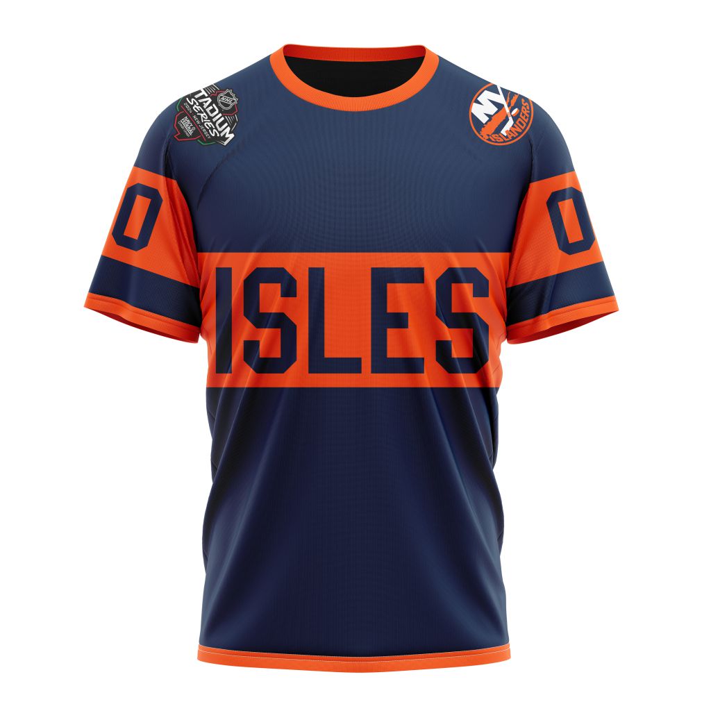 New York Islanders Personalized 2024 Stadium Series Personalized Name And Number T-Shirt Oregontrailrvpk Shirt