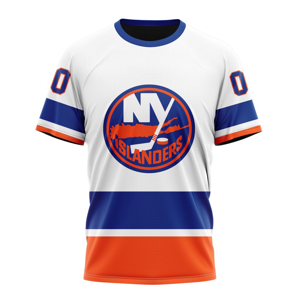 New York Islanders Personalized Away Kits Personalized Name And Number T-Shirt Oregontrailrvpk Shirt