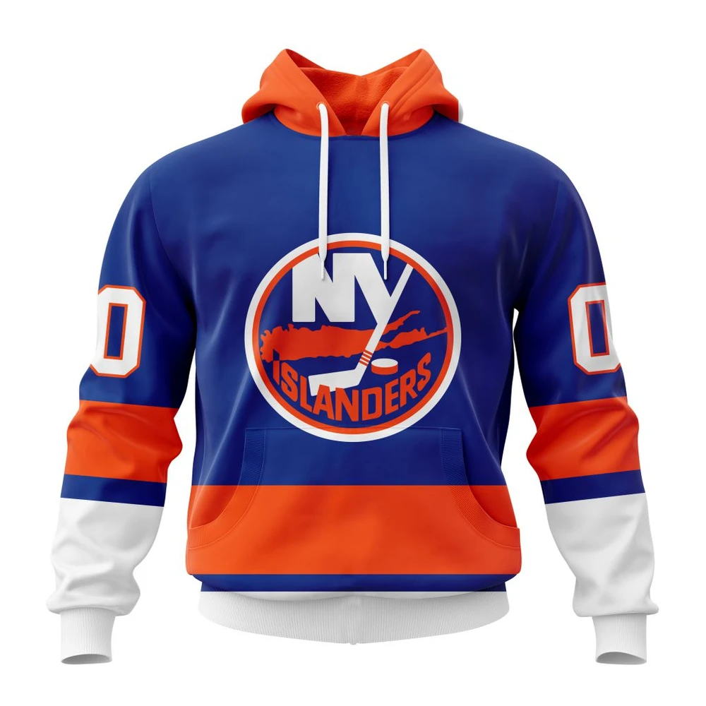 New York Islanders Personalized Home Kits All Over Print Hoodie Style 29776